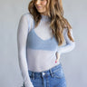 Minding My Business Top - Cashmere Blue