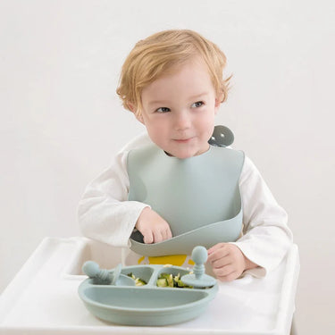 Silicone Bibs Pk2 - Ether/Sage
