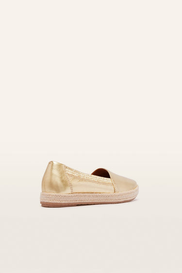 FRANKIE4 - Reece Gold Tumbled Flats