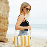 Midi Cool Base Canvas - Mustard Stripe