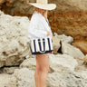 Midi Cool Base Canvas - Navy Stripe