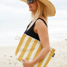 Stash Base Large Canvas - Mustard Stripe