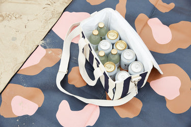 Midi Cool Base Canvas - Navy Stripe
