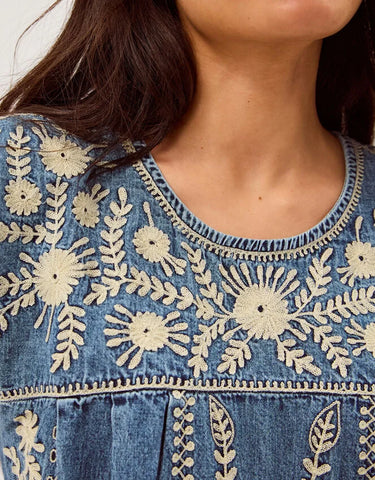 Sylvie Short Dress - Blue Haze