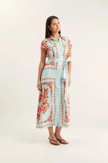 Estella Linen Dress - Portofino