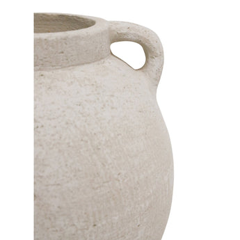 Darvella Terracotta Vase - White