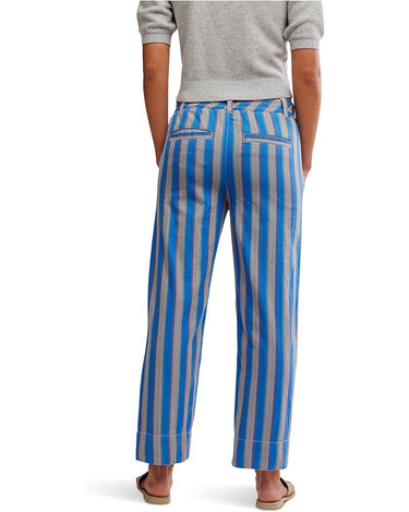 Marielle Pull On Trouser - Sapphire Combo