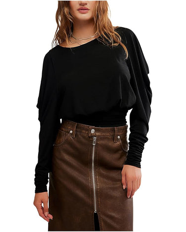 Moxie Long Sleeve Top - Black