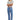 Marielle Pull On Trouser - Sapphire Combo