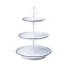 Rustic White Coney Island White Tea Stand - 3 Tier - Ivory & Beech
