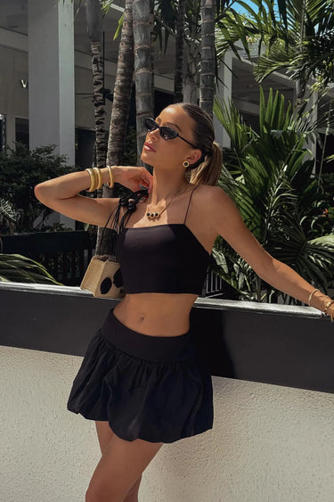 Riley Bubble Skirt - Black