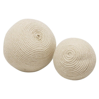 8cm Saba Seagrass Ball - Off White