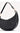 Sienna Crescent Paper Weave Handbag - Black