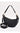 Sienna Crescent Paper Weave Handbag - Black