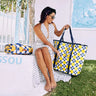 Beach Bag Jumbo - Retro Tile