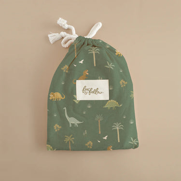 Dino's Organic Fitted Bassinet Sheet