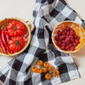 Black & White Gingham Linen Tea Towel