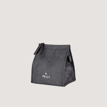 Big Break Jute Insulated Lunch Bag - Charcoal Grey