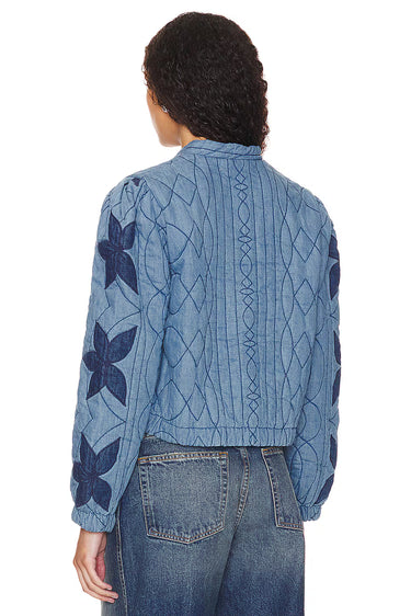 Quinn Quilted Jacket - Indigo Combo