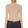 Turtle Stripe Top - Tea