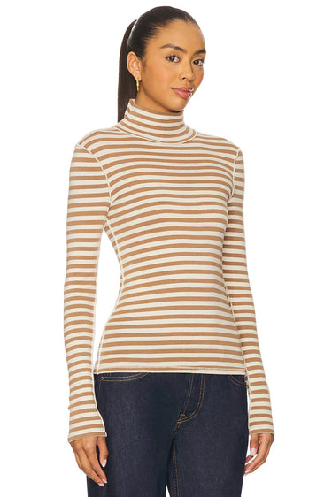 Turtle Stripe Top - Tea
