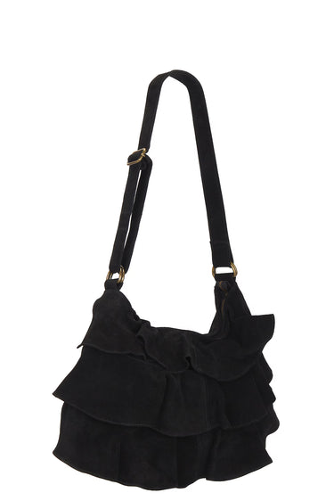Rae Ruffle Bag - Black