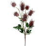 Frosted Sea Urchin Spray - Burgundy 70cm
