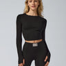 Rib Crop Top - Black