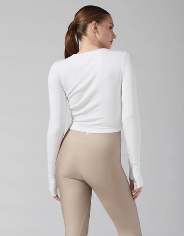 Rib Crop Top - White
