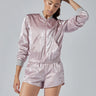 Glow Bomber Jacket - Lilac Shimmer