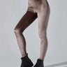 Ribbed Velvet Leggings - Taupe