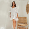 Oliver Linen Dress - White