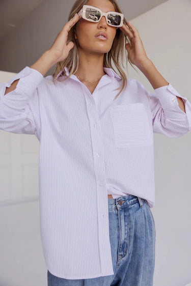 Yasmin Shirt - Pink Stripe