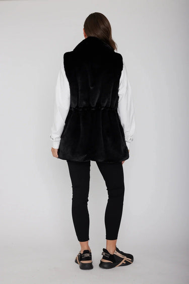 Duke Faux Vest - Black
