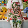 Rose Garden Linen Apron