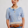 Isla Pattern Cardi - Cobalt Combo