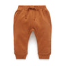 Slouchy Track Pant - Cognac