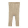 Rib Knit Leggings - Biscuit