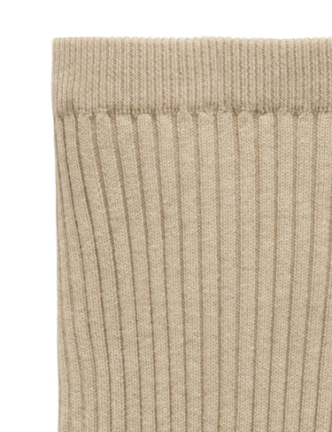 Rib Knit Leggings - Biscuit