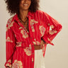 Hidden Flower Camo Shirt - Cherry Combo