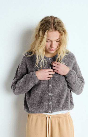 Vito Cardigan Melange Steel