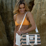 Midi Cool Base Coast - Khaki/Rust Stripe
