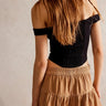 Fleur Denim Shorts- Washed Brown