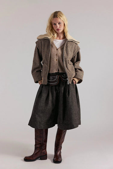 School Girl Cardi - Feather Grey