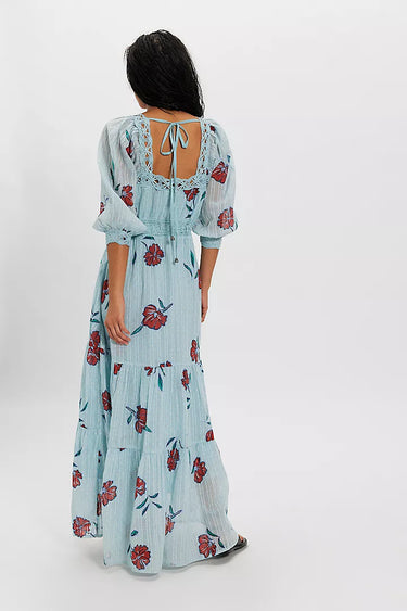 Morning Meadows Dress - Pastel Blue