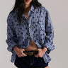 Hidden Flower Camo Shirt - Navy Combo