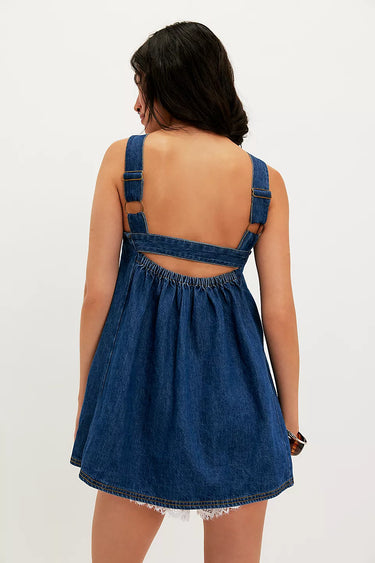 Katie Denim Tunic - Deep Wash