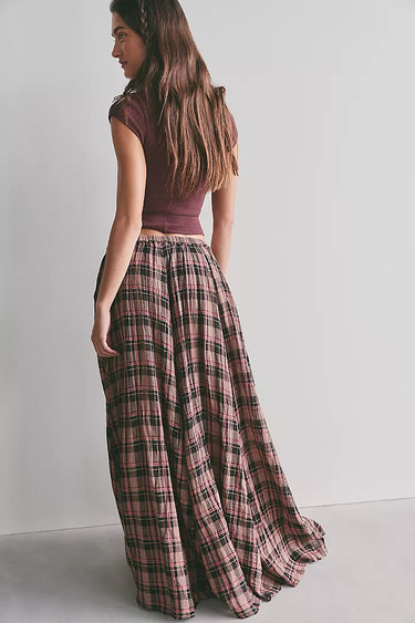 Ives Maxi Skirt - Chocolate Combo