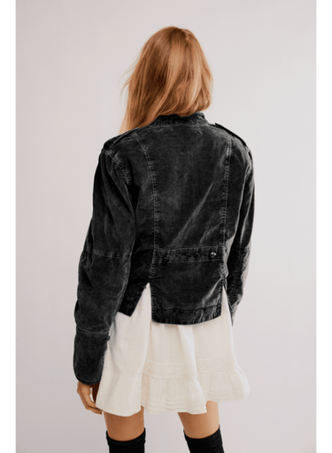 Lotty Velvet Jacket - Black