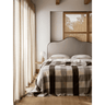 Quality Abby Chocolate Australian Wool Blanket - Ivory & Beech